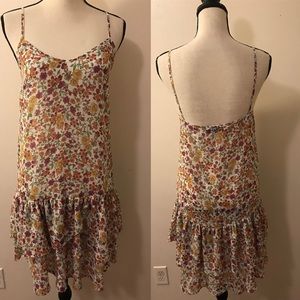 ZARA BASIC Women Dress Sz S Floral Pink